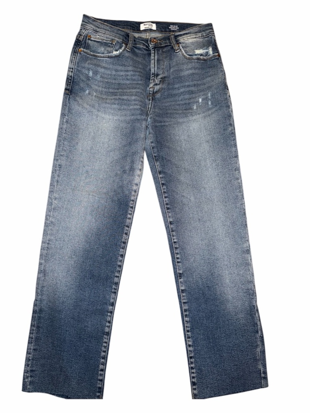 Kensie women’s high rise slim Straight Jeans